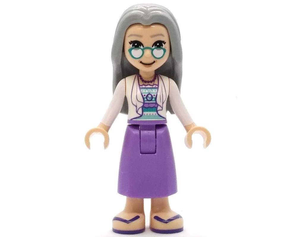 LEGO Set fig-011481 Nora - White Top, Medium Lavender Dress, Light ...