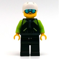 Black Torso, Lime Arms, Black Legs, White Helmet (fig-011552)