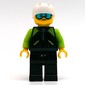 Black Torso, Lime Arms, Black Legs, White Helmet