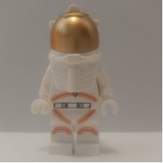 Astronaut, Gold Visor,  Goatee Beard (fig-011559)
