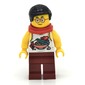 Mr. Tang - White Torso, Dark Red Legs