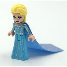 Elsa, Medium Azure Dress, Cape (fig-011579)