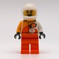 Driver - White Torso, Orange Legs, White Helmet