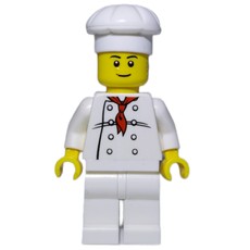 Chef, Red Neckerchief, White Legs, Smile, Black Eyebrows (fig-011657)