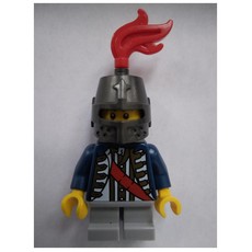 Boy, Coat with Red Sash, Helmet with Red Feather, Black Eyebrows (fig-011673)