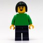 Sofie - Bright Green Torso, Dark Purple Legs, Black Hair