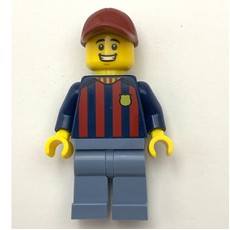 FC Barcelona Fan - Sand Blue Legs, Dark Red Cap (fig-011729)