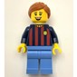 FC Barcelona Fan - Medium Blue Legs, Dark Orange Hair