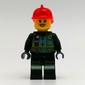 Fire Fighter - Black Torso, Black Legs, Red Helmet, Female