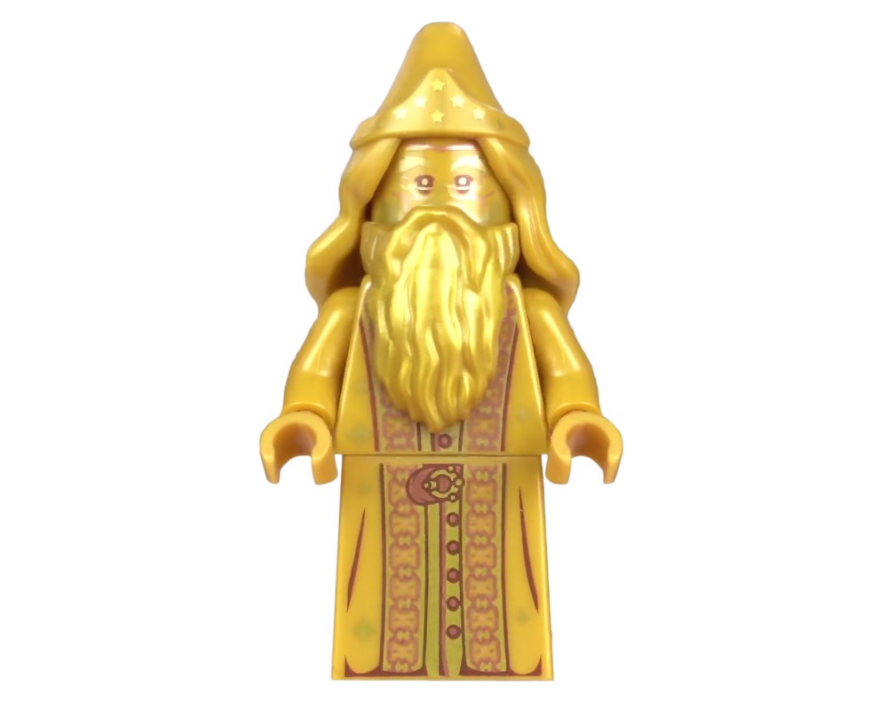 LEGO Set fig-011760 Albus Dumbledore, Gold | Rebrickable - Build with LEGO