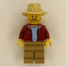 Larry Jones - Dark Red Torso, Dark Tan Legs, Tan Hat (fig-011791)