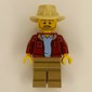 Larry Jones - Dark Red Torso, Dark Tan Legs, Tan Hat
