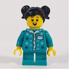 Girl, Dark Turquoise Pajamas (fig-011800)