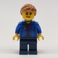 Woman, Blue Jacket, Dark Blue Legs, Medium Nougat Hair