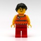 Orange Torso, Red Legs, Dark Brown Hair