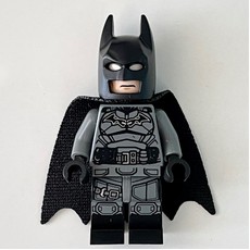 Batman, Dark Bluish Gray Suit, Black Cape and Cowl, Light Nougat Head, Dark Bluish Gray Hips, Black Legs (fig-011874)