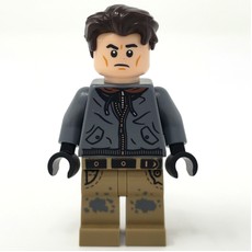 Bruce Wayne, Dark Bluish Gray Hoodie (fig-011876)