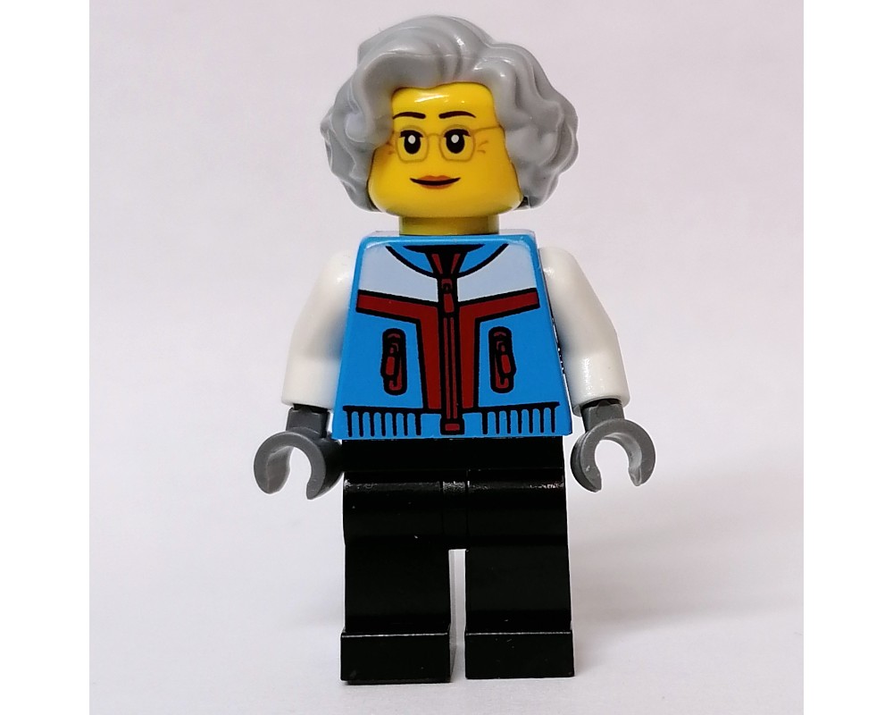 LEGO Set fig-011886 Dark Azure Torso, Black Legs, Light Bluish Grey ...
