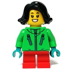 Kid - Green Torso, Red Legs, Black Hair (fig-011894)