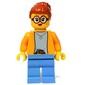 Woman, Bright Light Orange Torso, Medium Blue Legs, Dark Orange Hair