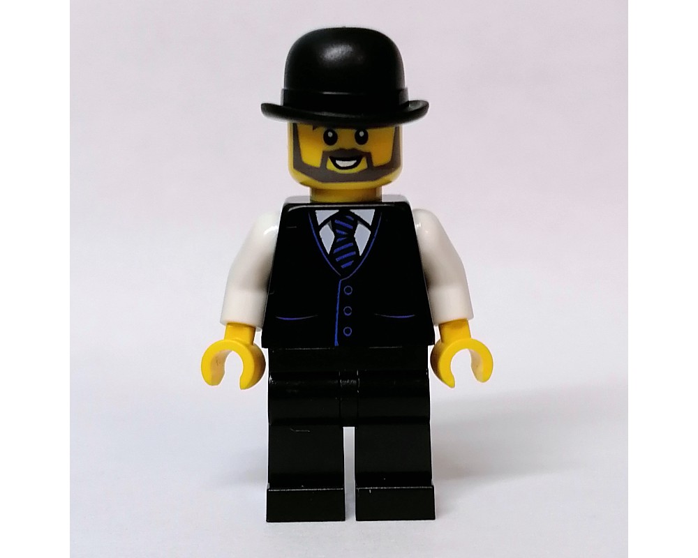 LEGO Set fig-011912 Black Suit, White Shirt, Black Hat | Rebrickable ...