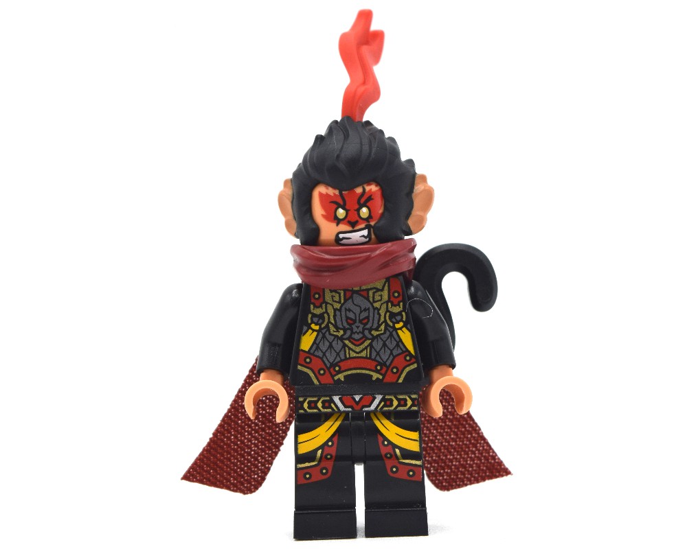 LEGO Set fig-011933 Evil Macaque, Dark Red Cape, Bent Tail 