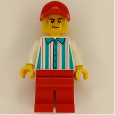 Hot Dog Vender, Red Legs and Cap (fig-011993)