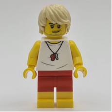 Lifeguard, White Vest, Tan Hair (fig-012005)