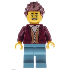 Man, Dark Red Jacket, Sand Blue Legs (fig-012009)