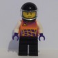 Racer, Coral Race Jacket, Black Helmet