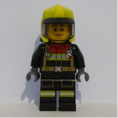 Bob, Black Firesuit, Vibrant Yellow Helmet (fig-012063)
