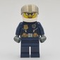Policewoman, Dark Blue Uniform, White Helmet