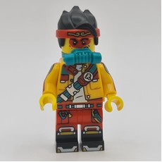 Monkie Kid, Bright Light Orange Jacket, Breathing Apparatus (fig-012066)