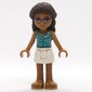 Layla - Dark Turquoise Top, White Skirt