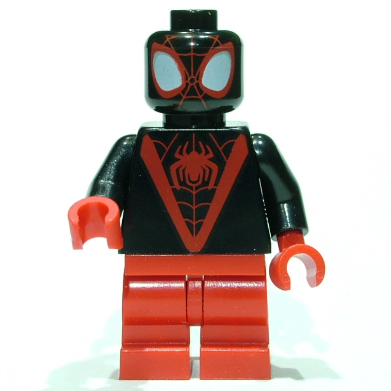 LEGO Set fig-012099 Spin / Spider-man (Miles Morales), Medium Red Legs ...