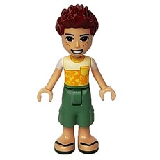 Daniel - White/Yellow Shirt, Sand Green Pants (fig-012130)