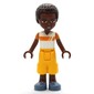 Elijah - White/Orange Shirt, Bright Light Orange Pants, Dark Brown Hair