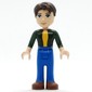 Joshua - Dark Green Shirt, Blue Pants, Dark Brown Hair