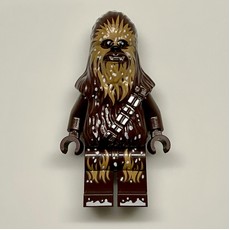 Chewbacca - Dark Brown Torso with Medium Nougat, Snow Print (fig-012154)