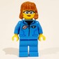 Woman, Dark Azure Tracksuit with Classic Space Logo