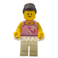 Ballerina - Magenta Butterflies and Necklace (fig-012273)