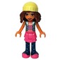 Olivia - Metallic Blue Jacket, Dark Pink Skirt, Bright Light Yellow Cap