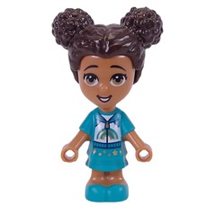 Liz - Microdoll, Dark Turquoise Outfit, Dark Brown Hair (fig-012348)