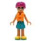 Sebastian - White Top, Dark Turquoise Shorts, Magenta Helmet, Orange Life Vest