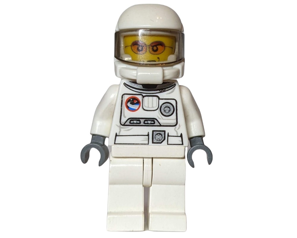 LEGO Set fig-012377 Astronaut, White, Space Helmet with Trans-Brown ...