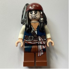 Captain Jack Sparrow with Skeleton Face - 3626c Head (fig-012426)