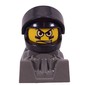 Racer - Black Helmet, Black Visor, Dark Gray Body