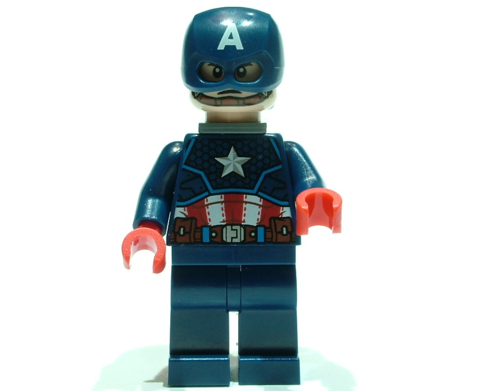 LEGO Set fig-012603 Captain America, Mask, Neck Bracket | Rebrickable ...