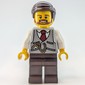 Light Bluish Grey Torso, Dark Brown Legs, Dark Brown Hair