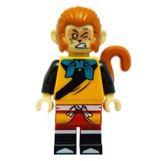 Monkey King, Dark Turquoise Bow, Winking (fig-012664)